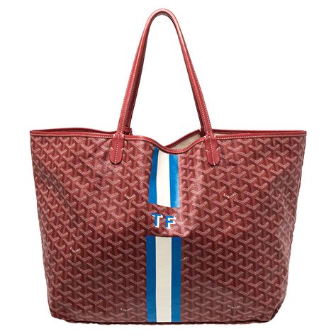 red burgundy goyard|red Goyard handbags.